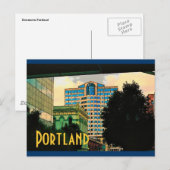 Portland Briefkaart (geel) (Voorkant / Achterkant)