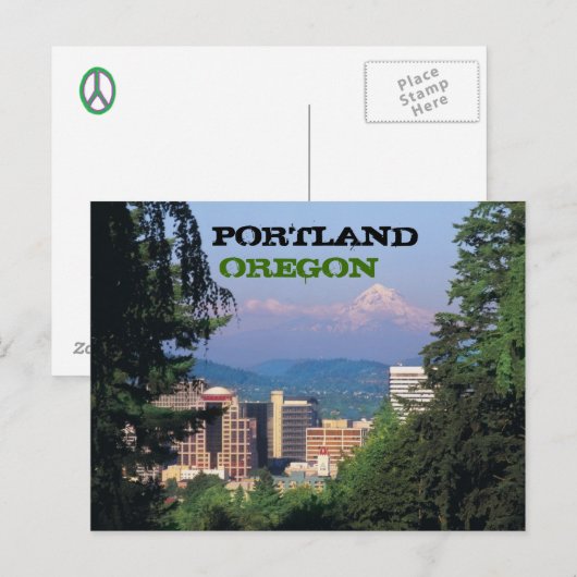 Portland, Briefkaart Oregon (Voorkant / Achterkant)