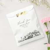 Portland bruiloft gepersonaliseerde gunsttas bedankzakje (Gezegeld)