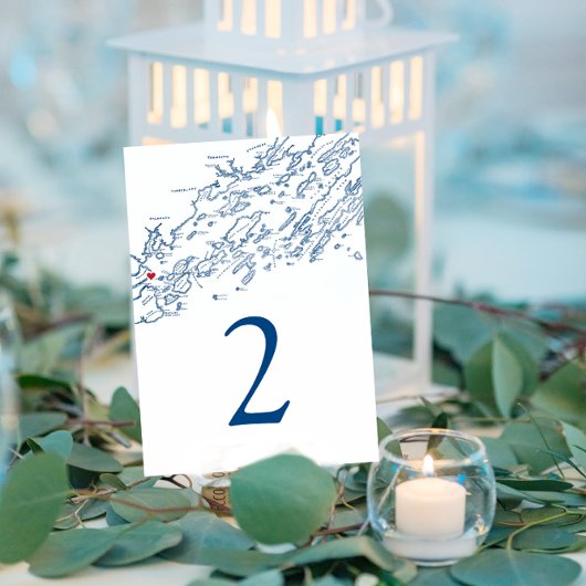 Portland Casco Bay Map Elegant Navy Wedding Kaart