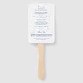 Portland Casco Bay Map Wedding Program Elegant Handwaaier (Achterkant)