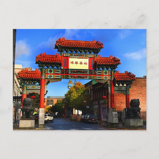 Portland Chinatown Gate #1 Briefkaart (Voorkant)