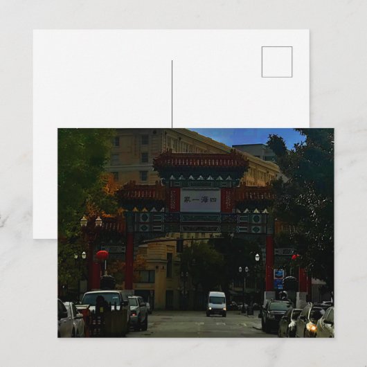 Portland Chinatown Gate #2 Briefkaart (Voorkant / Achterkant)