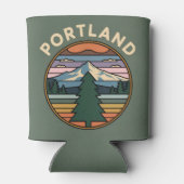 Portland Circular Design Can Sleeve Blikjeskoeler (Achterkant)