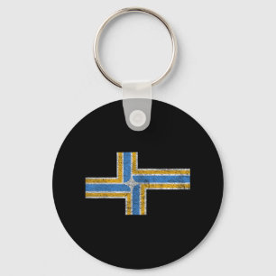 Portland City Flag State of Oregon Pride Sleutelhanger