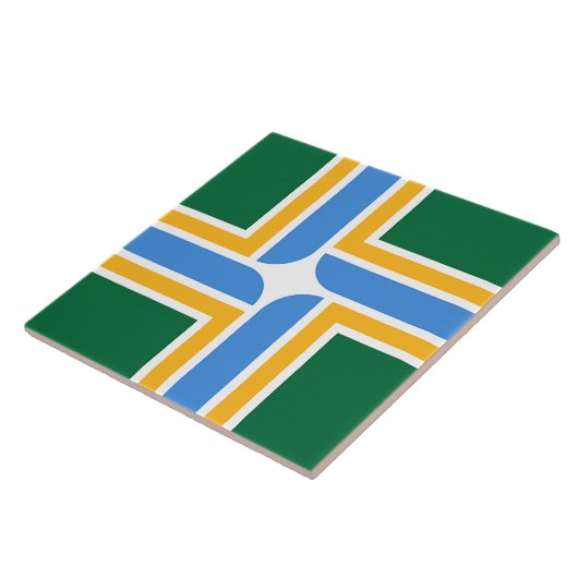 Portland City Flag Tegel Tegeltje (Zijkant)