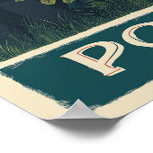 Portland City of Rozen - Roos Garden & Skyline Poster (Hoek)