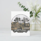 Portland City Oregon Verenigde Staten Briefkaart (Staand voorkant)