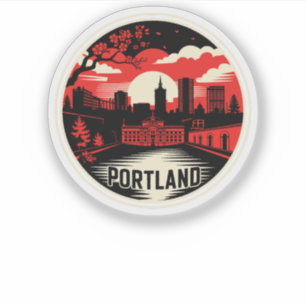 Portland City Oregon Verenigde Staten Sticker