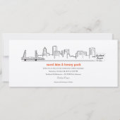 Portland City Skyline Uitnodiging (Voorkant)
