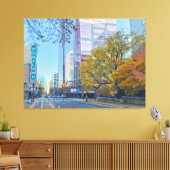 Portland Cityscape in de herfst Canvas Afdruk (Insitu (Woonkamer))