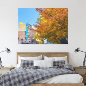 Portland Cityscape in de herfst Canvas Afdruk (Insitu (Slaapkamer))