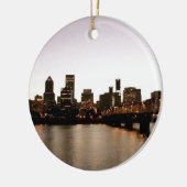 Portland Cityscape Keramisch Ornament (Links)