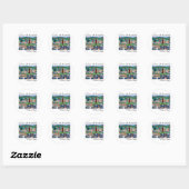 Portland~ de stad Rozen Ronde Sticker (Vel)