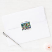 Portland~ de stad Rozen Ronde Sticker (Envelop)