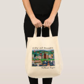 Portland~ de stad Rozen Tote Bag (Voorkant (product))