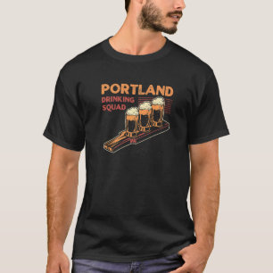 Portland Drink Squad Maine Beer Me Booze Alcoho T-shirt