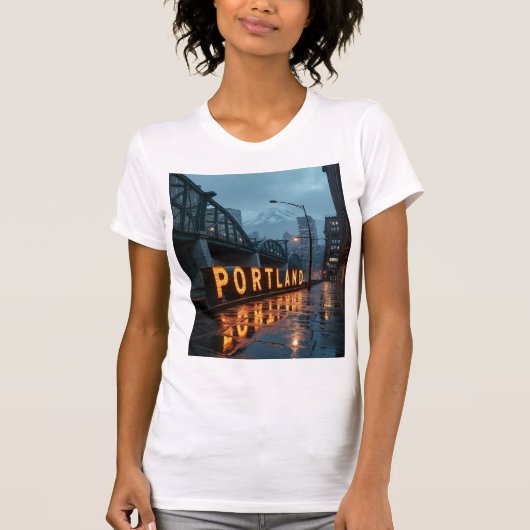 Portland Droomlandschap T-shirt (Voorkant)