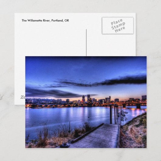 Portland Dusk Briefkaart (Voorkant / Achterkant)