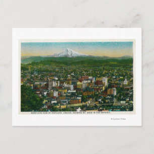 Portland en Mt. Hood op afstand Briefkaart