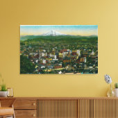 Portland en Mt. Hood op afstand Canvas Afdruk (Insitu (Woonkamer))