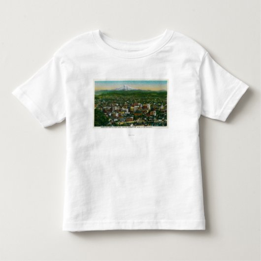 Portland en Mt. Hood op afstand Kinder Shirts (Voorkant)