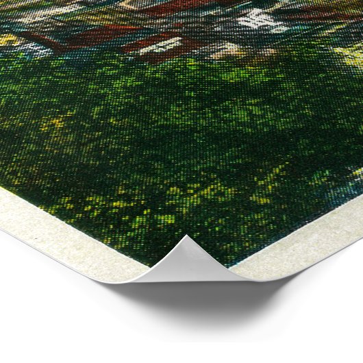 Portland en Mt. Hood op afstand Poster (Hoek)