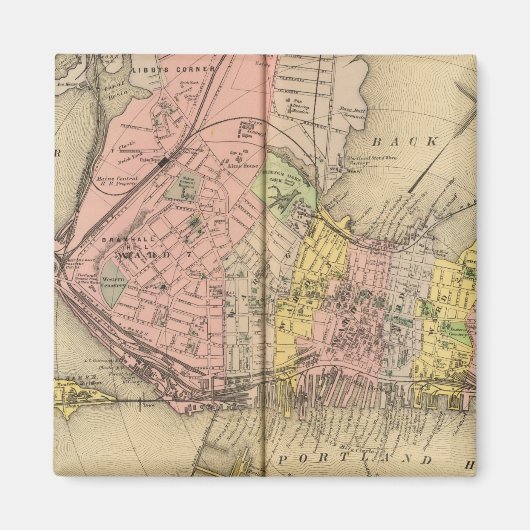 Portland en omgeving: magneet (Voorkant)