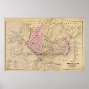 Portland en omgeving, Maine Poster