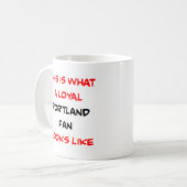 Portland-fan, trouwe koffiemok (Voorkant links)