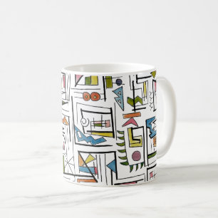Portland-Fantastische Moderne Geometrische Kunst Koffiemok