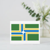 Portland Flag Briefkaart (Staand voorkant)