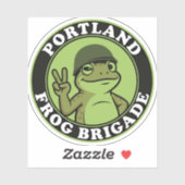 Portland Frog Brigade Sticker (Vel)
