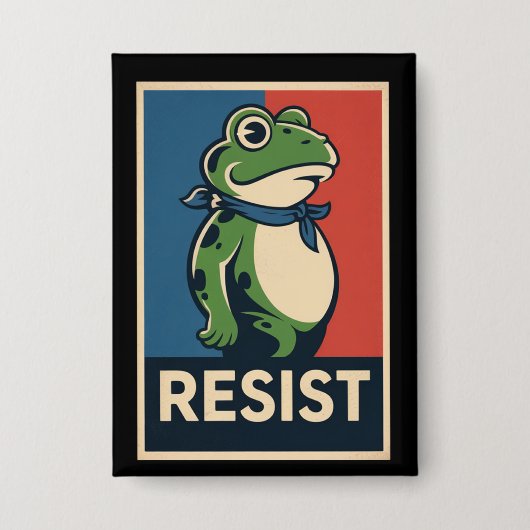 Portland Frog Protest Anti Ice Resistance I Stand Button (Voorkant)
