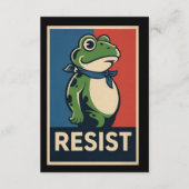 Portland Frog Protest Anti Ice Resistance I Stand Kaart (Voorkant)