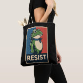 Portland Frog Protest Anti Ice Resistance I Stand  Tote Bag (Dichtbij)