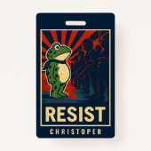Portland Frog Protest Badge (Voorkant)