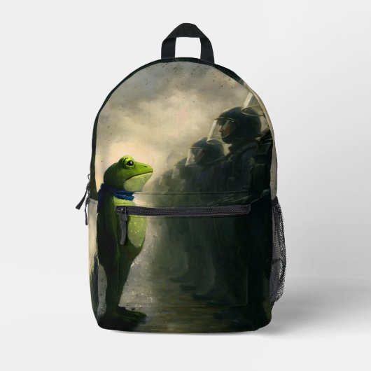 Portland Frog Protest Bedrukte Rugzak (Voorkant)