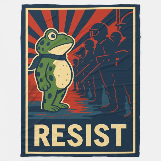 Portland Frog Protest Fleece Deken (Voorkant)