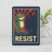 Portland Frog Protest Kaart (Staand voorkant)