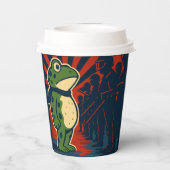 Portland Frog Protest Papieren Bekers (Achterkant)