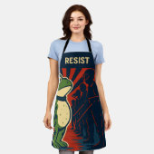 Portland Frog Protest Schort (Gedragen)