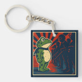 Portland Frog Protest Sleutelhanger (Voorkant)