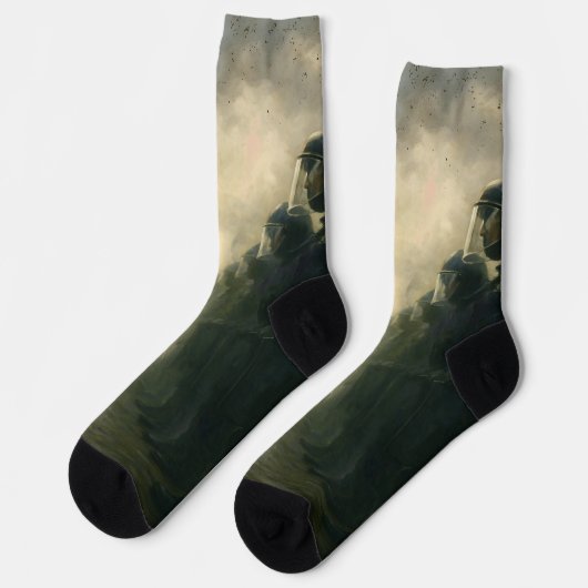 Portland Frog Protest Sokken (Links)