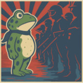 Portland Frog Protest Sticker (Voorkant)