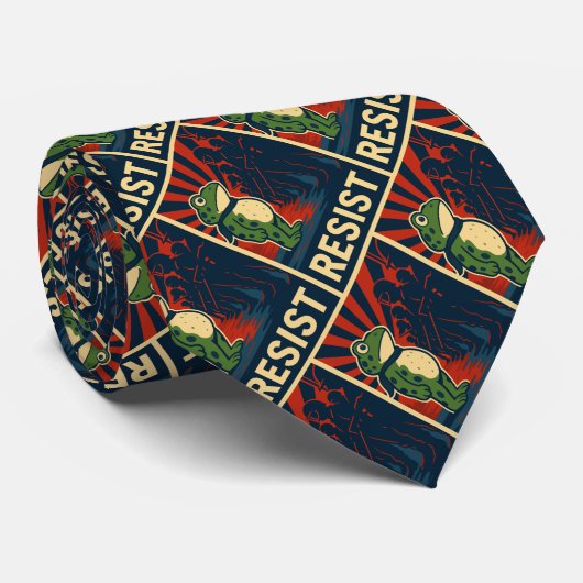 Portland Frog Protest Stropdas (Opgerold)