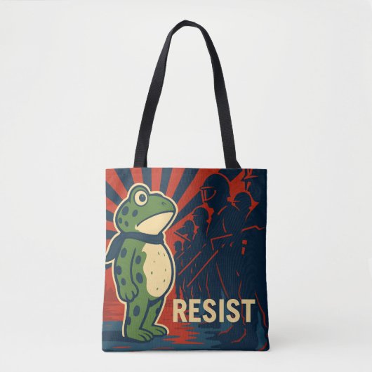 Portland Frog Protest Tote Bag (Voorkant)
