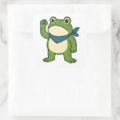 Portland Frog Protest Vierkante Sticker (Tas)