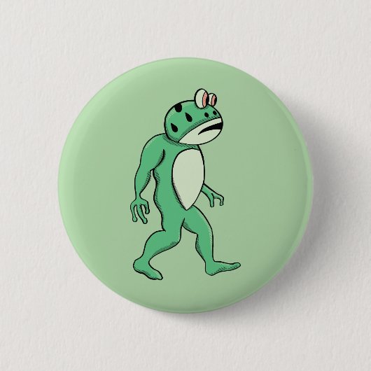 Portland frog sasquatch ronde button 5,7 cm (Voorkant)