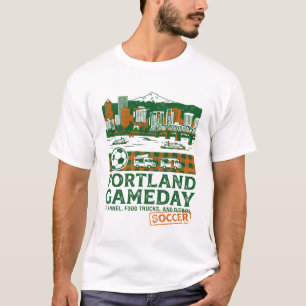 Portland Gameday Flannel Voedselwagens Futbol T-shirt